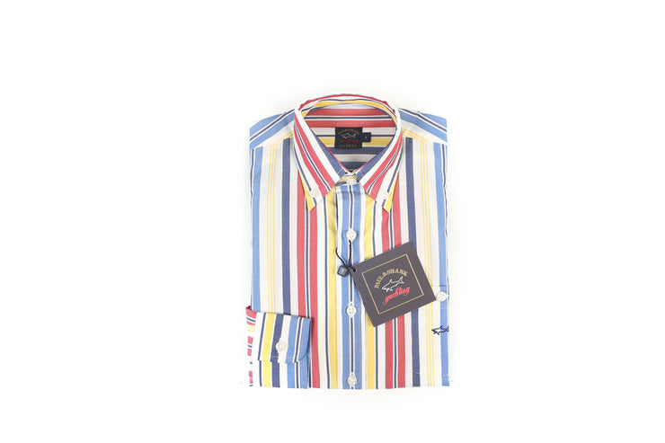 Paul & Shark Button Down Striped Shirt