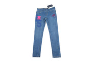 TH Little Girl's Colored Stitch Straight Jeans