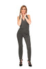 Patrizia Pepe Long Jumpsuit In Stitch Lurex Fabric