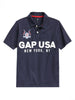 GAP Logo Graphic Polo in Slub