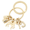 COACH F65167 key ring horse lock key multi-mixture charm