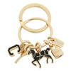 COACH F65167 key ring horse lock key multi-mixture charm